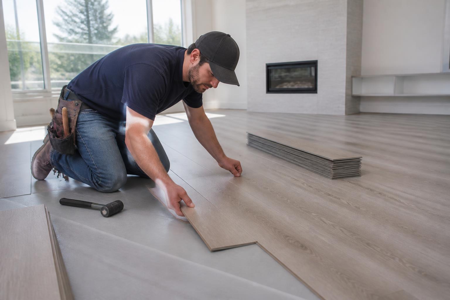 Professional residential flooring installation